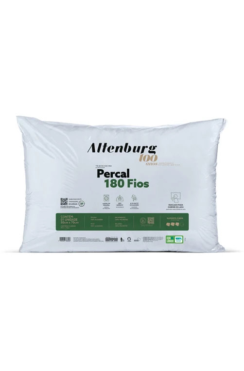 Travesseiro Altenburg Percal 180 Fios